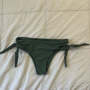 MIKOH Swim Bikini Bottoms, olive Green- Size Medium